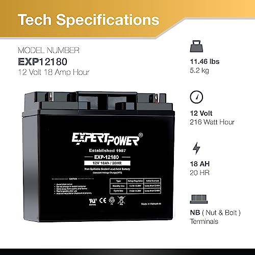 12V 18Ah Lead Acid Battery T6960