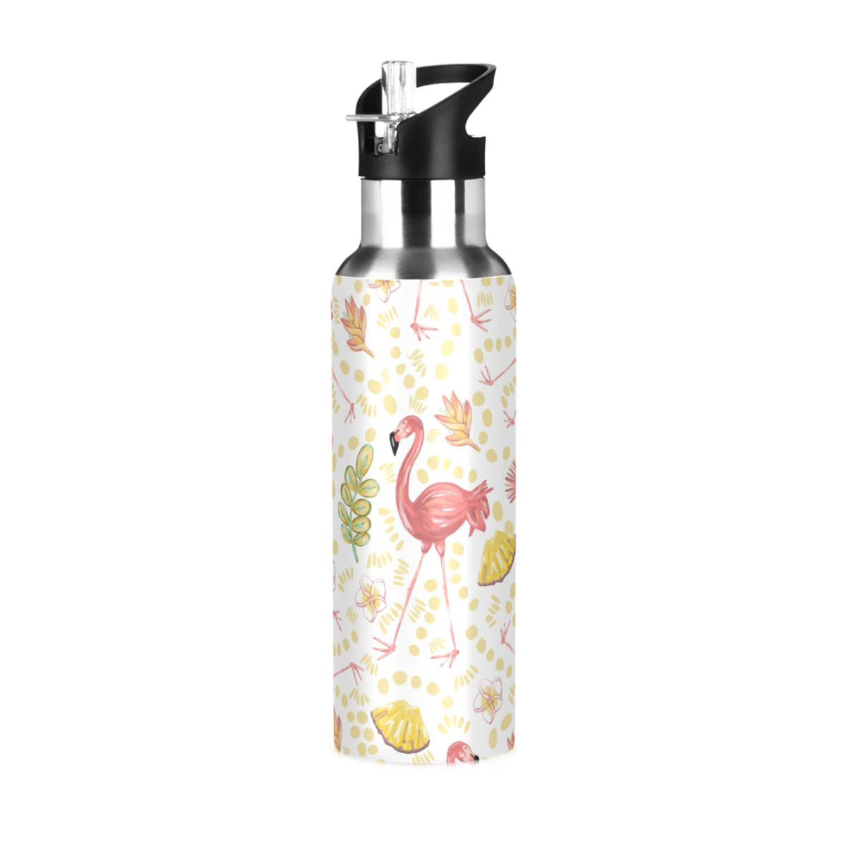 20 oz Insulated Stainless Steel Water Bottle with Straw Lid N778