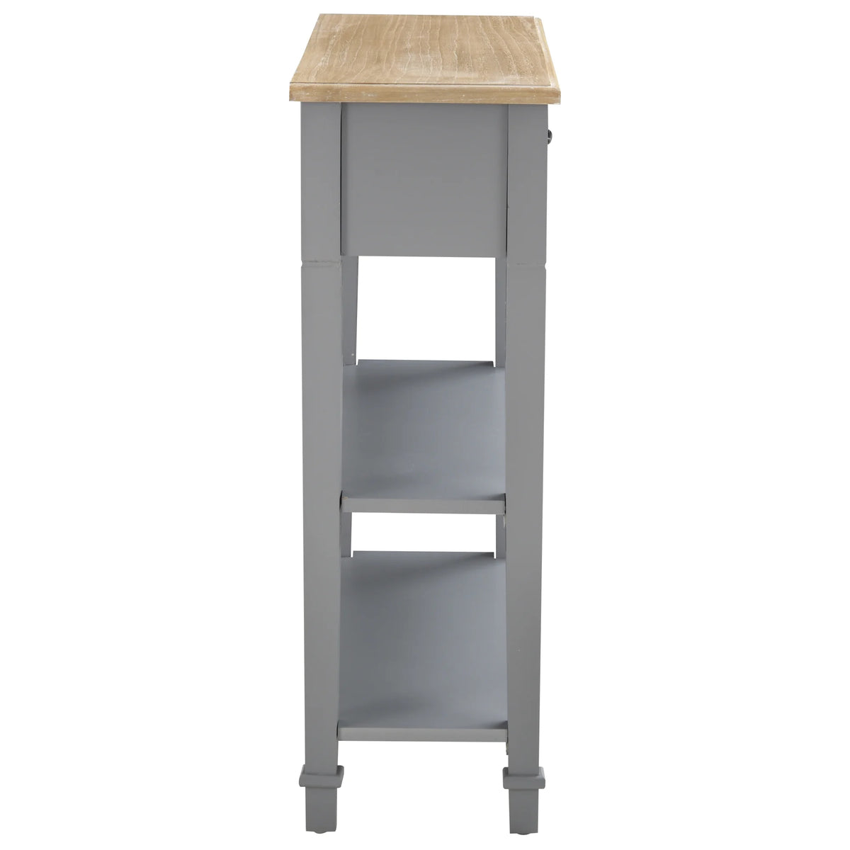 Grey Sofa Console Entry Hallway Table with Storage W8827
