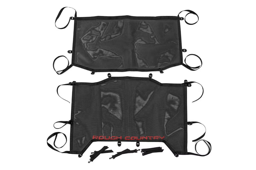 Black Mesh Bikini Top for Jeep Wrangler JL 4-Door E544