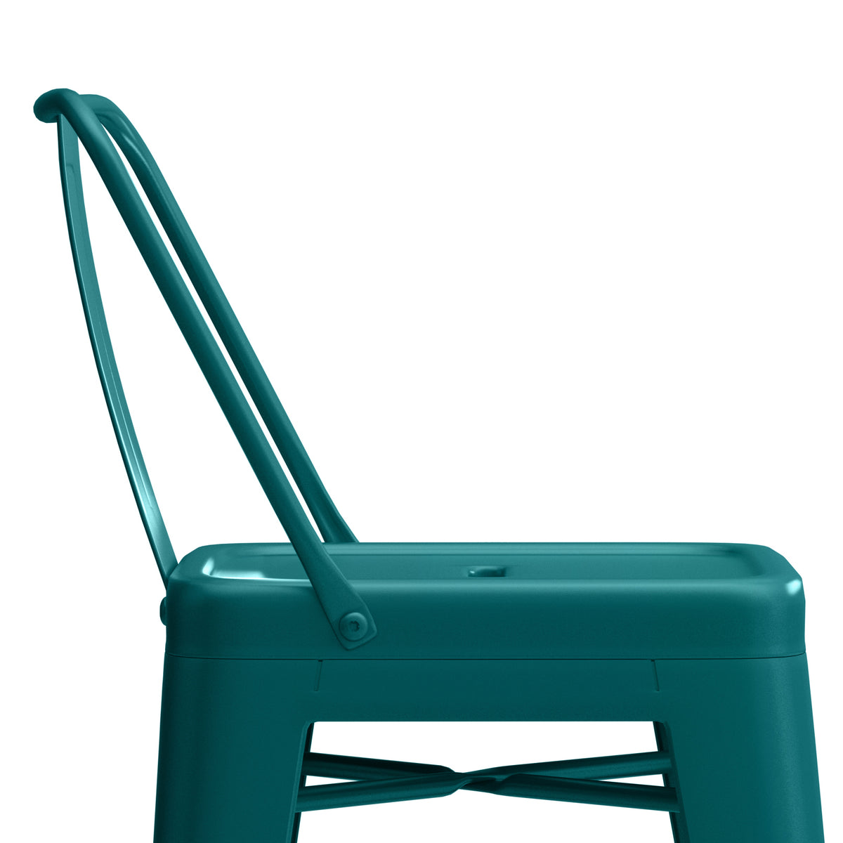 Teal Blue Counter Height Stool Set of 4 Y71146