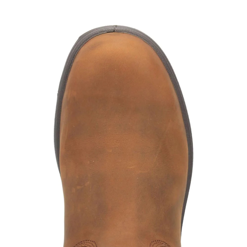 Tan Waterproof Western Work Boot Soft Toe U42177