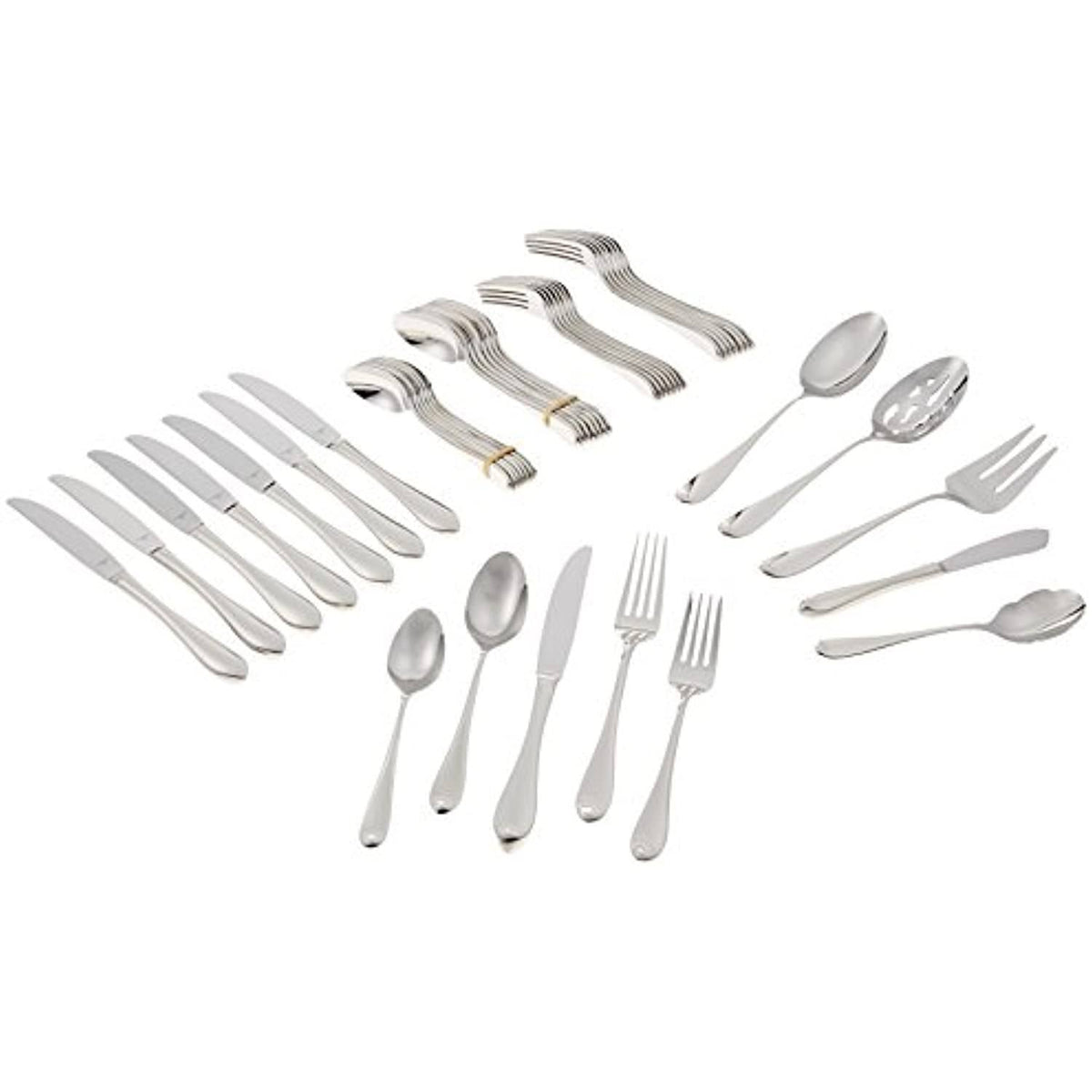 45 Piece Stainless Flatware Set, Service for 8 E69248