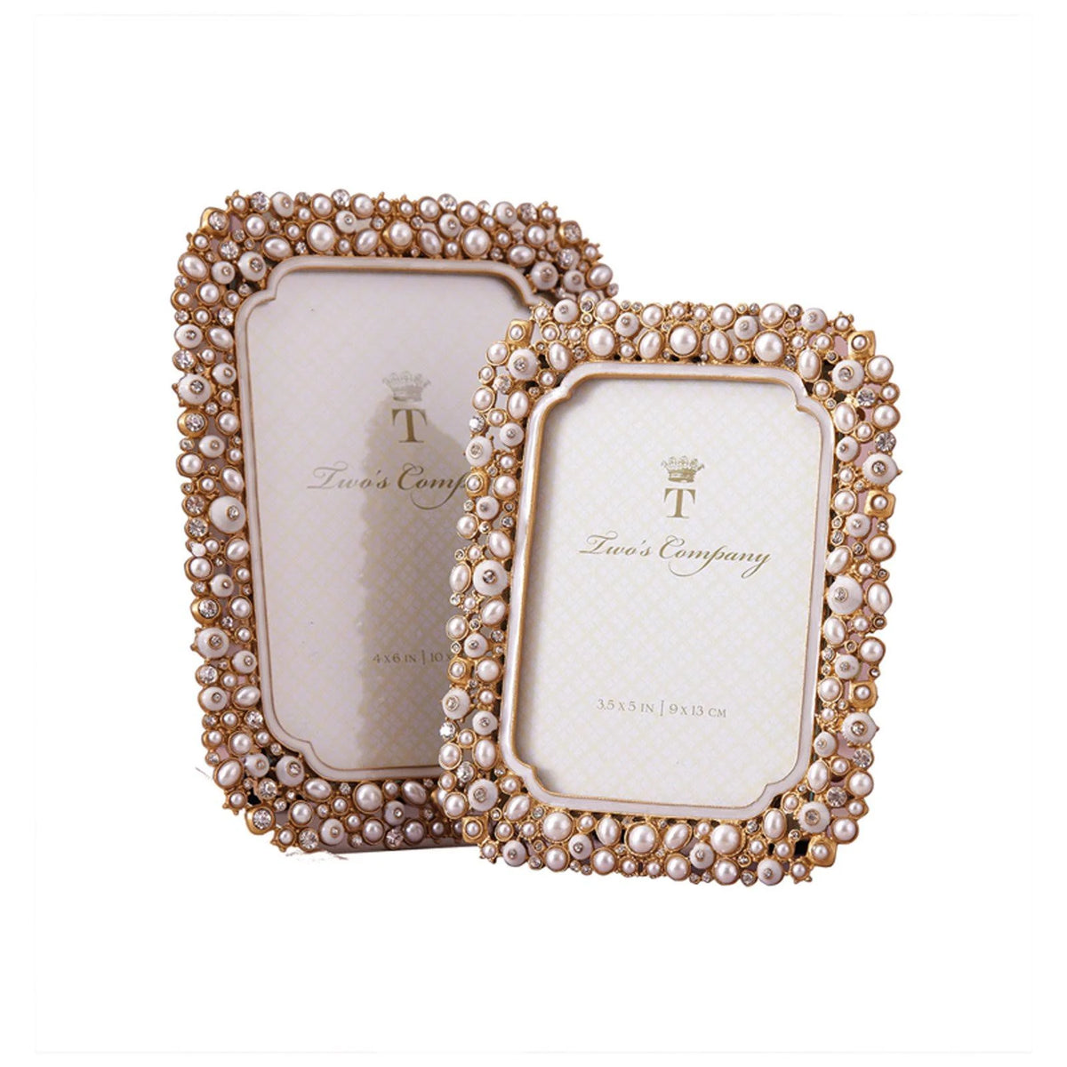 Set of 2 Crystal Photo Frames Y579