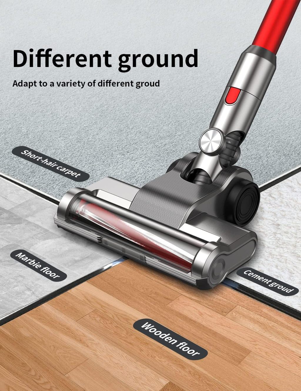 Cordless Stick Vacuum with 25Kpa Suction, 40min Runtime V219855