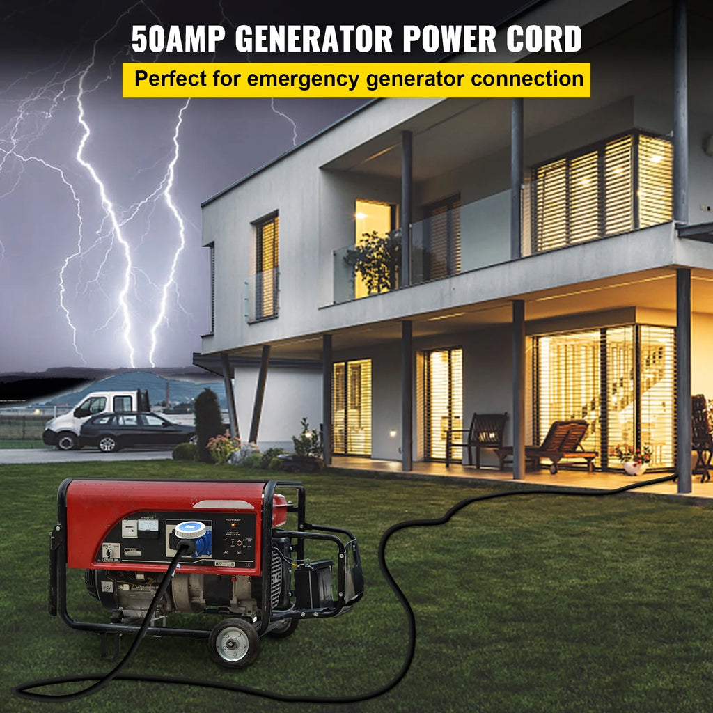 50 ft 50 Amp RV Extension Cord with Molded Connector V78194