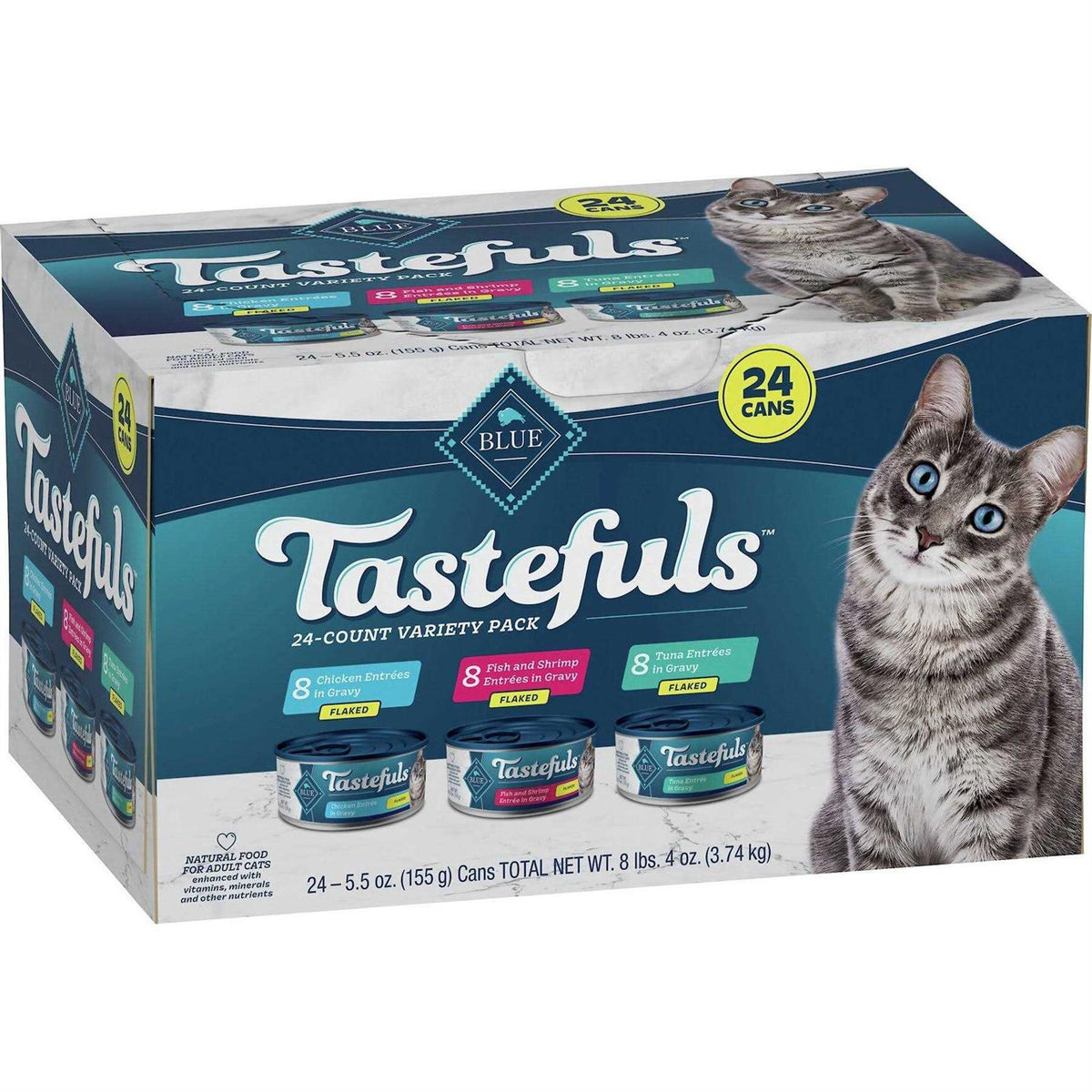 Tuna Chicken Fish & Shrimp Flaked Wet Cat Food M443148