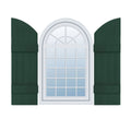 14 inch x 49 inch Vinyl Four Board Shutters with Arch Top M56897