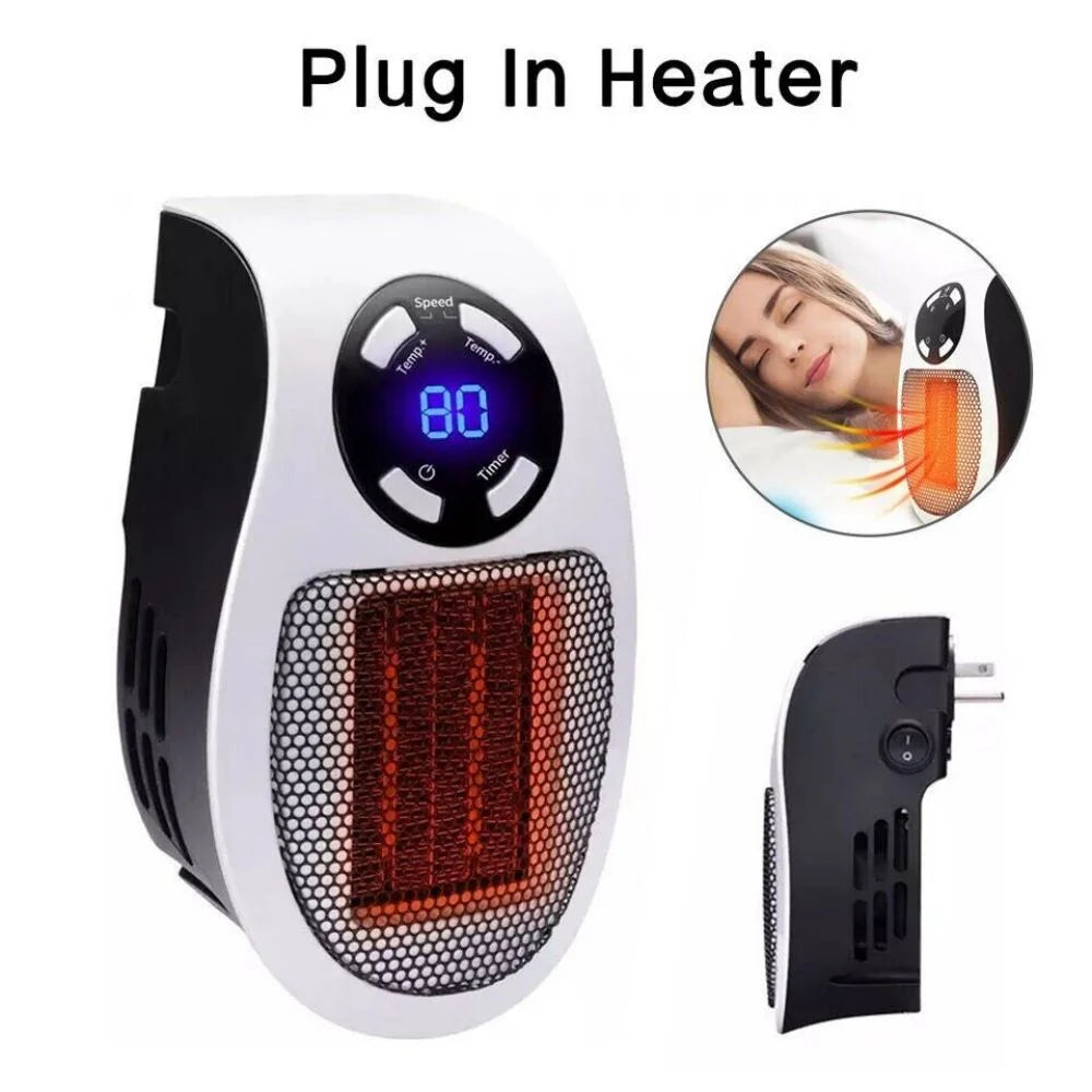 Portable Mini Electric Wall Heater with Timer U649