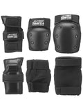 Black X-Large Knee Elbow Wrist Guard Set Pack of 3 V9695