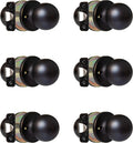Oil Rubbed Bronze Privacy Door Knobs, Ball Style, 10 Pack V88604