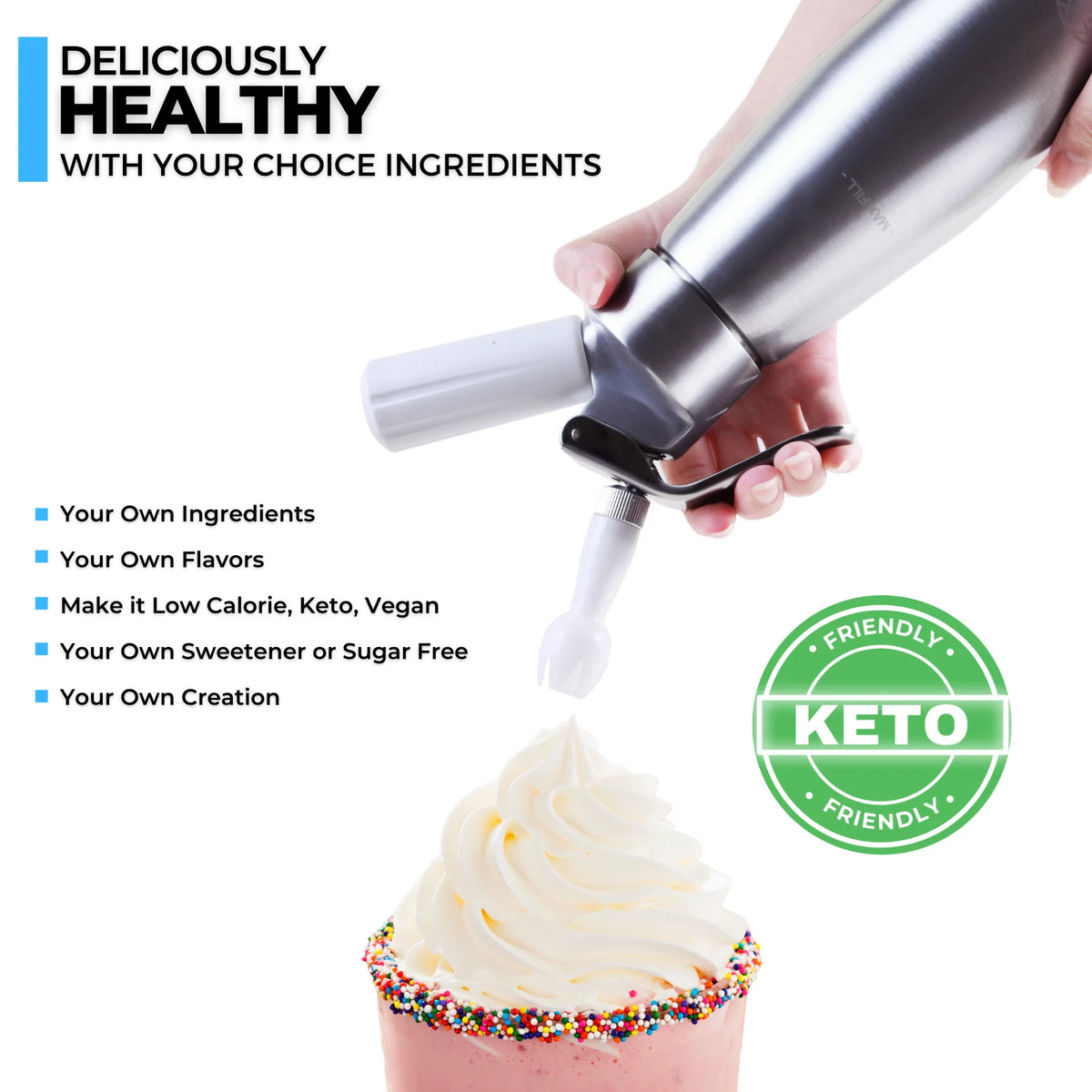50 Count Whipped Cream Chargers D636