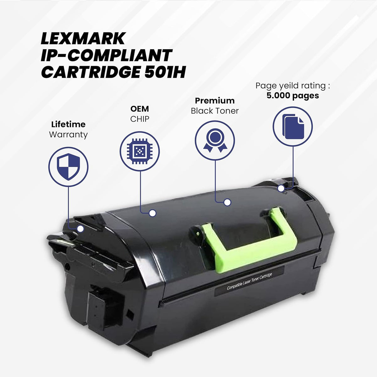 High Yield IP-Compliant Cartridge, 5,000-pgs R7492