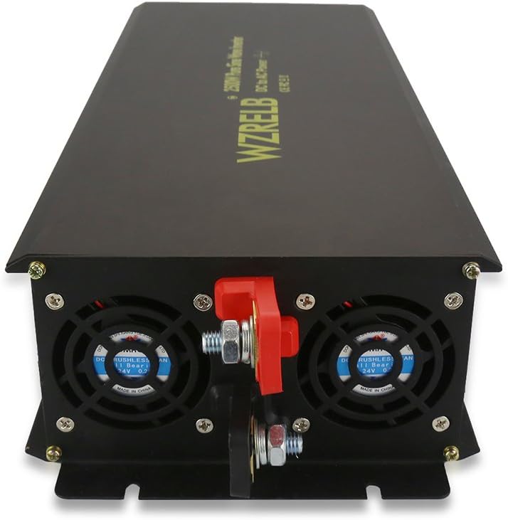 2500W Pure Sine Wave Power Inverter 12V 120V DC AC Converter B7015