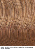 Glazed Black Cherry Long Layered Synthetic Wig P9199