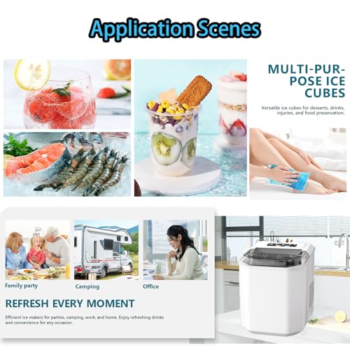 Counter Top Electric Ice Maker Machine with 1.3L, Black N734828