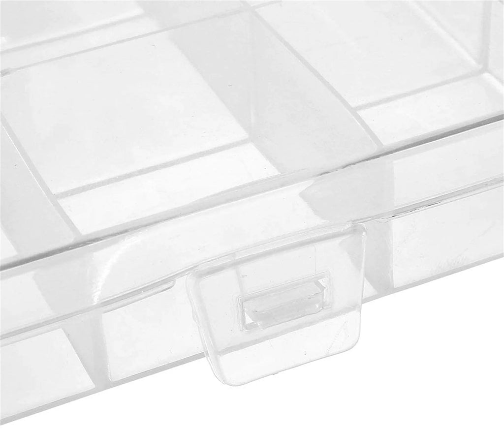 Plastic 24 Grids Electronic Component Storage Box Pack of 2 J2468