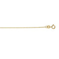 14k Solid Yellow Gold Bead Chain Necklace, 16 Inches F206
