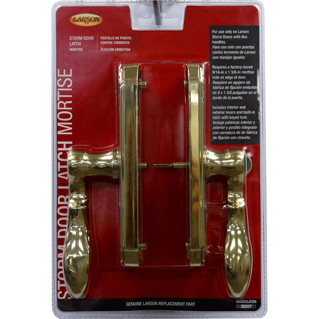 Bright Brass Mortise Handle With Key U72997