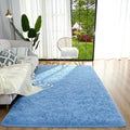 Super Soft Shaggy Area Rug 5'x8' Black P45900