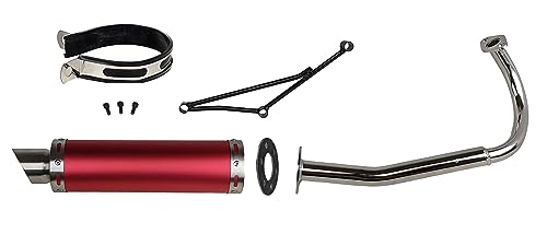 High Performance Exhaust System Muffler for GY6 50cc Scooter Moped (Black) E35342