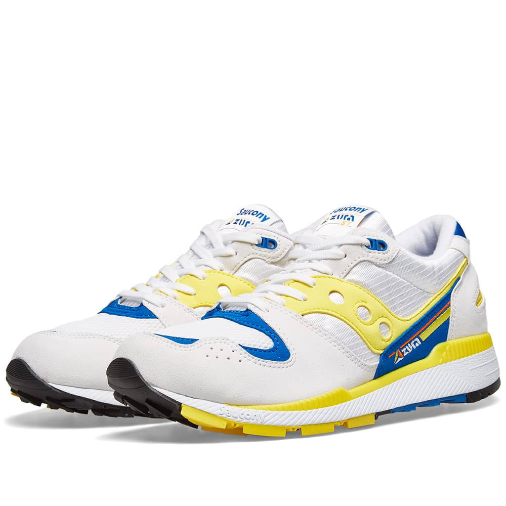 White, Yellow & Blue Saucony Shoes X3018