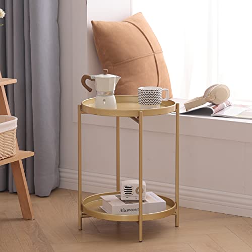 Rattan Nightstand Side Table with Storage O78413