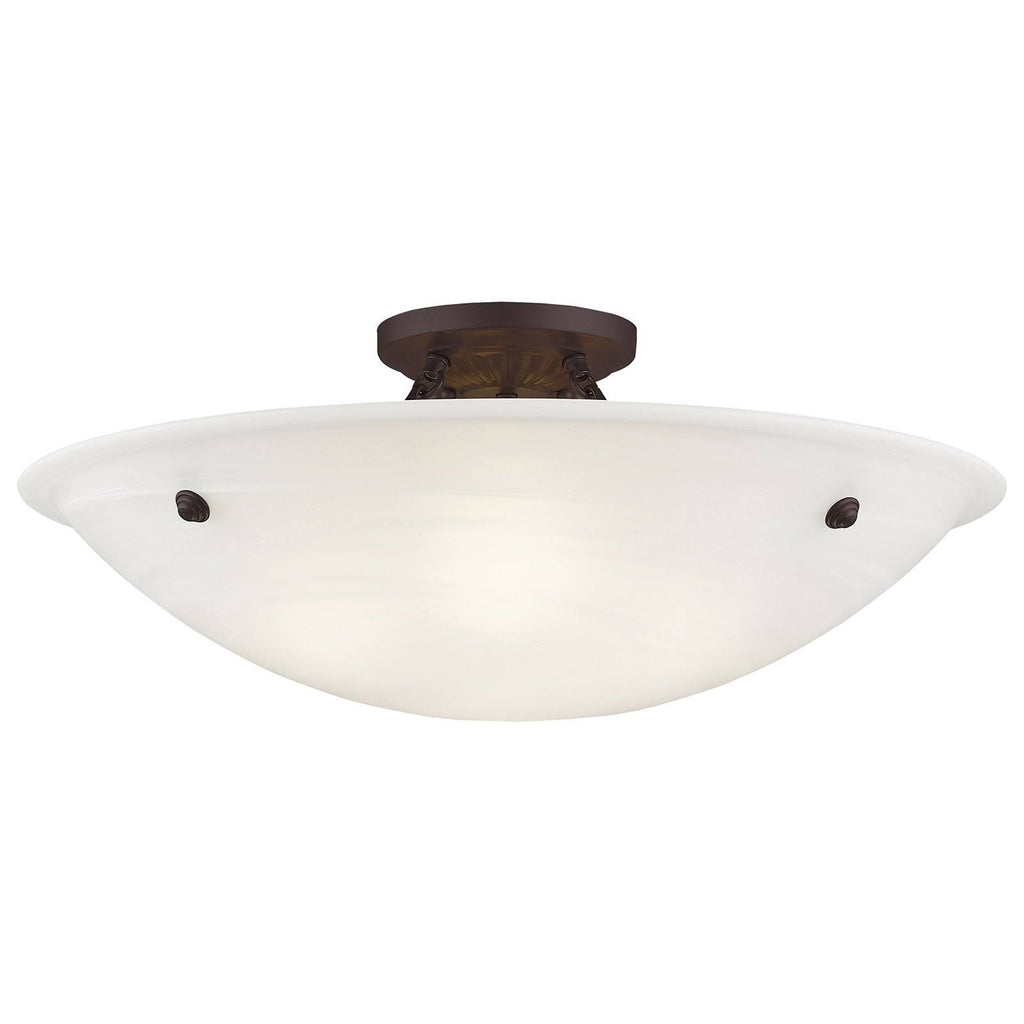 4 Light Flush Mount Antique Brass Y748009