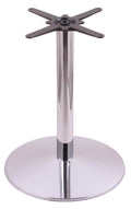 Chrome Cast Iron Table Height Base with 22x22 Round Foot R2687