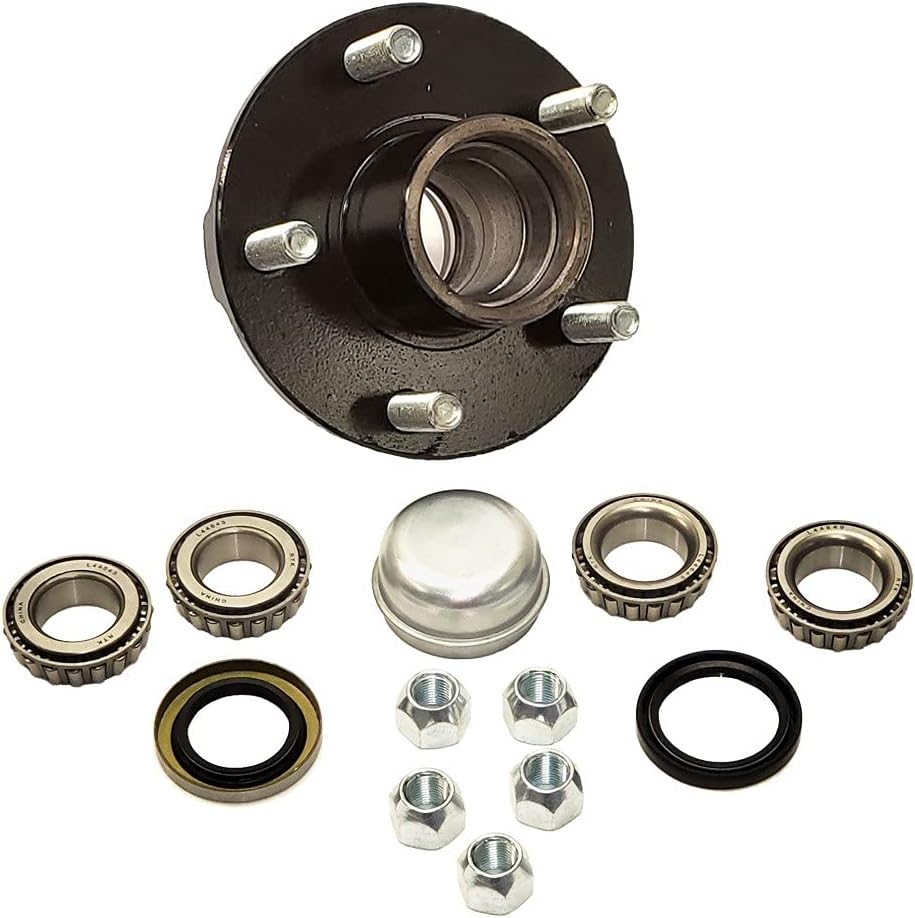 Trailer Hub Kit 5 Bolt on 4-1/2 Inch Circle Pack of 2 B81694