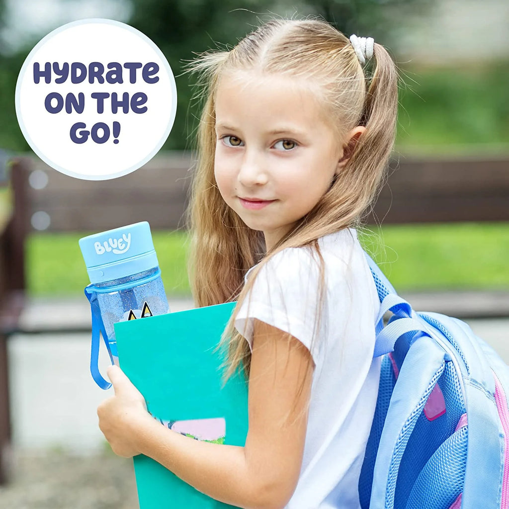 Bluey Decorate Your Own Reusable BPA-Free Water Bottle with Repositionable Stickers R838217