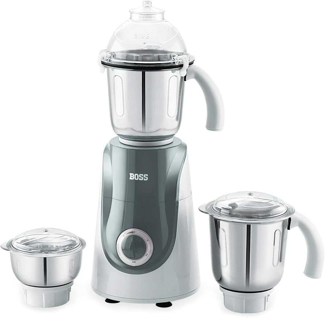 750W Wet & Dry Mixer Grinder with 3 Stainless Steel Jars O90384