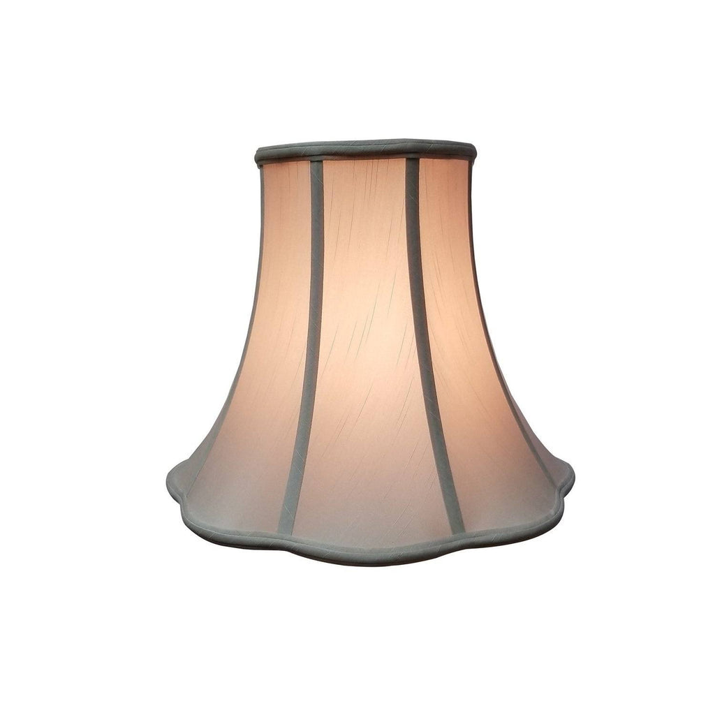 Beige Scallop Bell Lamp Shade, 10 x 20 x 15.5 C6121