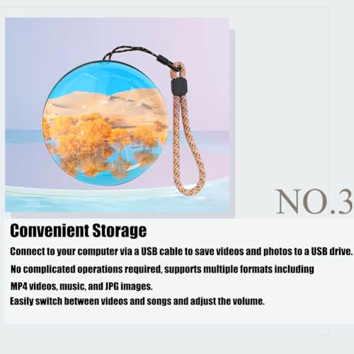 Black USB Rechargeable Memory Sphere Lamp T30549