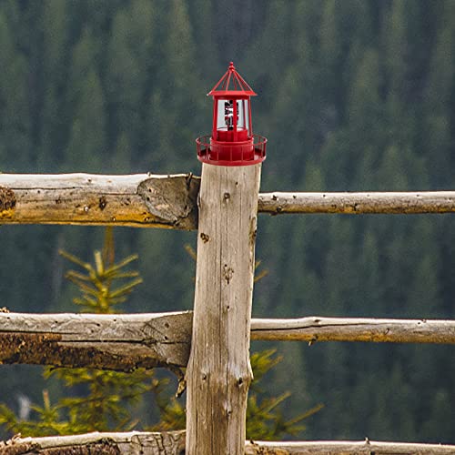 Solar Powered Rotating Lighthouse Outdoor Hanging Lamp Y6267