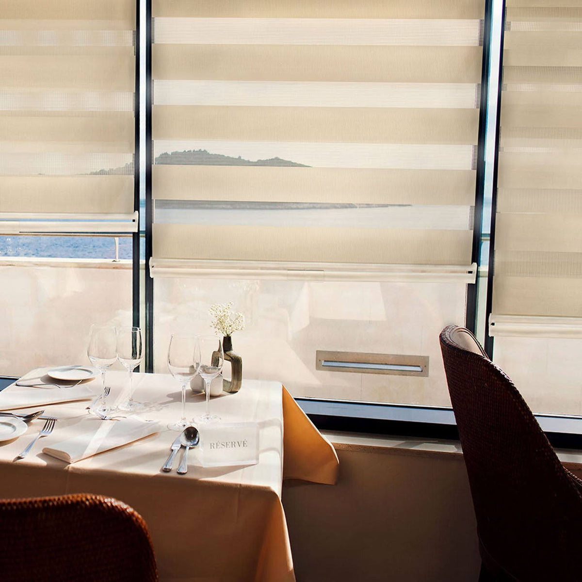 Zebra Roller Shades, 66 inch x 72 inch T2048