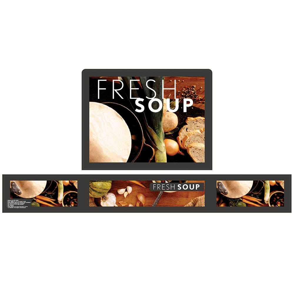 Cayenne Full-Size Soup Merchandiser with Menu Board M1457
