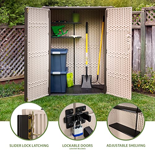 Vertical Storage Shed, Desert Sand U2755