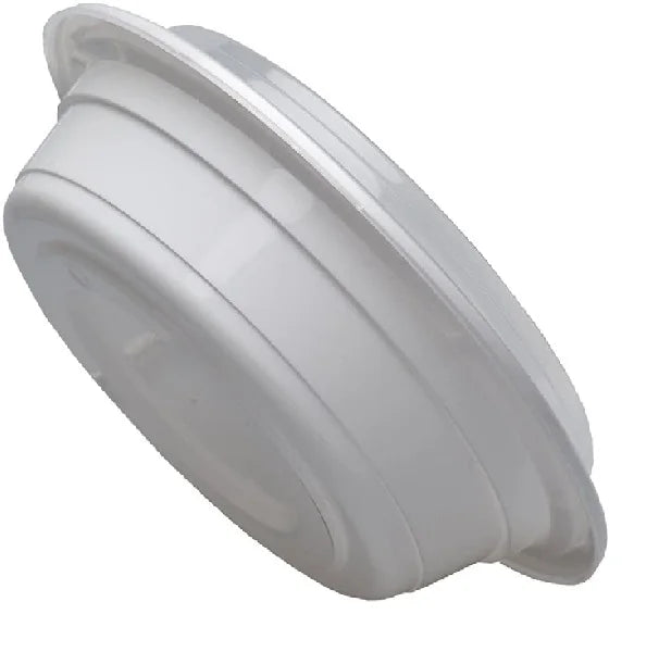 48oz 25 Pack White 9" Round Microwavable Plastic Container with Lid M215