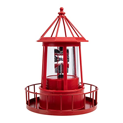 Solar Powered Rotating Lighthouse Outdoor Hanging Lamp Y6267