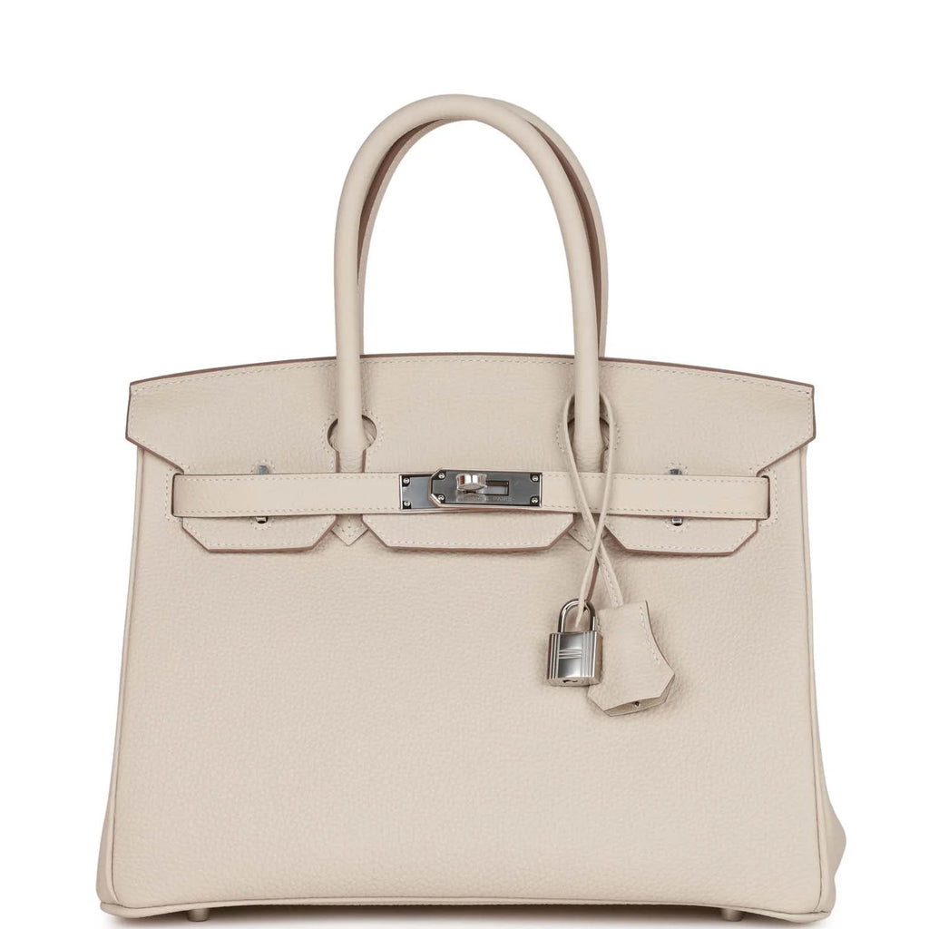 Birkin 30 Craie Togo Palladium Hardware W468