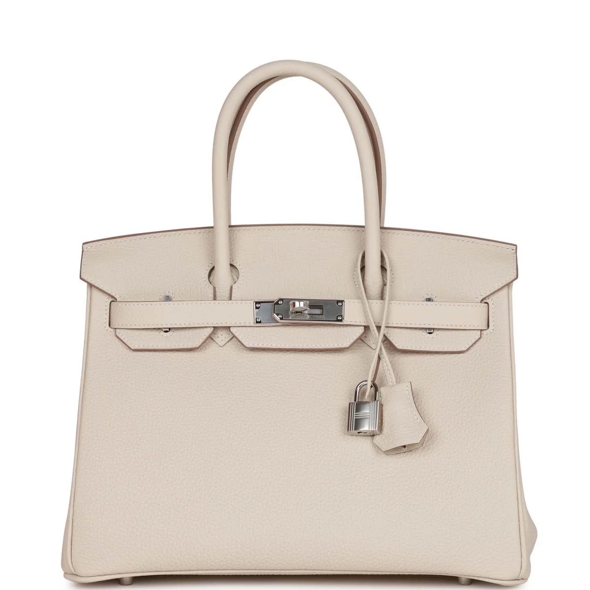 Birkin 30 Craie Togo Palladium Hardware W468