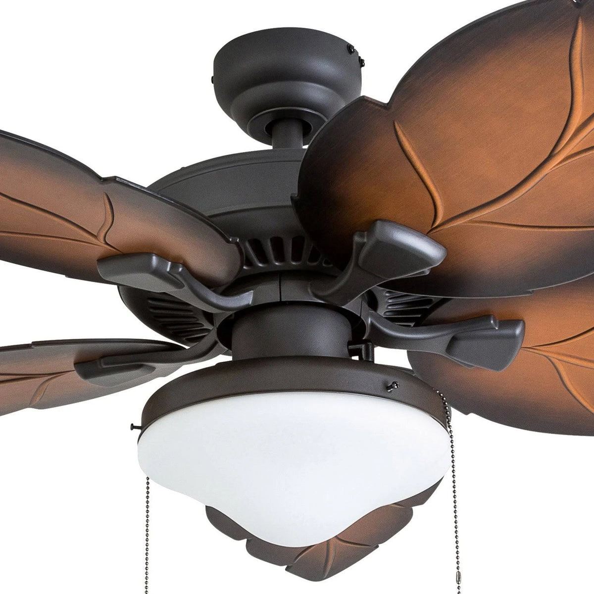 Tropical Aged Bronze Mocha Globe Ceiling Fan with 3-Speed Remote (52-inch) C7515
