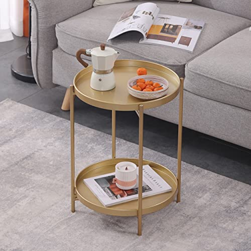 Rattan Nightstand Side Table with Storage O78413