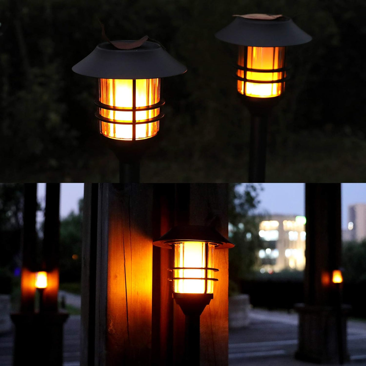 Waterproof LED Metal Solar Pathway Lights 4 Pack V55643
