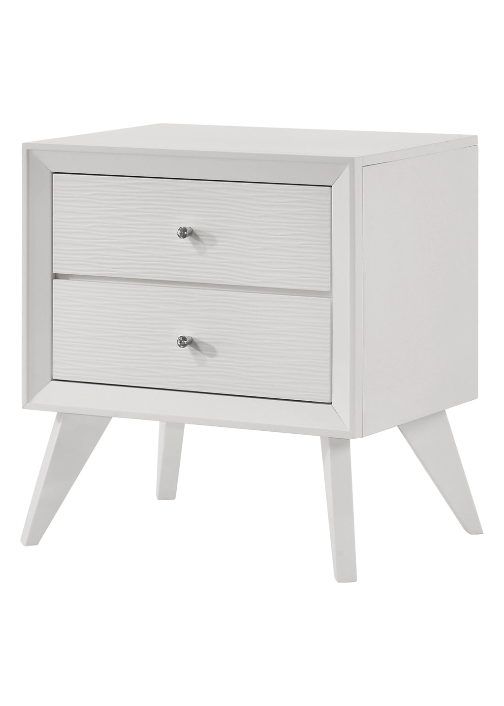 White 2 Drawer Night Stand H420047