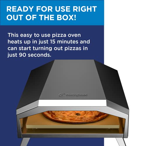 Electric Pizza Oven with 12 Inch Ceramic Stone, Stainless Steel C350614