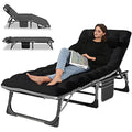 Adjustable 4-Position Folding Camping Cot with Pillow Y134858