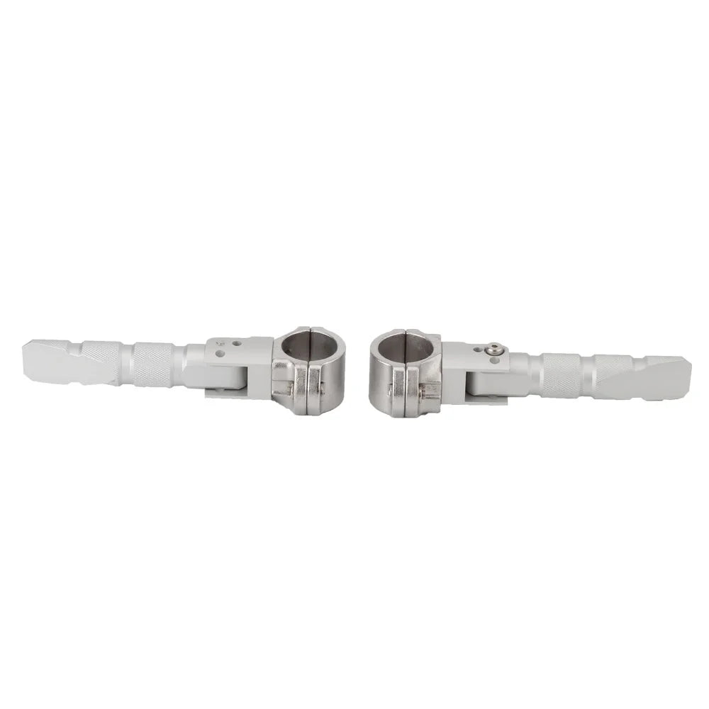 Universal Motorcycle 360 Rotatable Highway Crash Bar Foot Pegs F8101