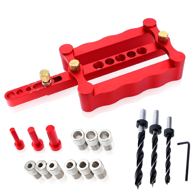 6/8/10mm Self-Centering Woodworking Doweling Jig Drill Guide Kit K2892